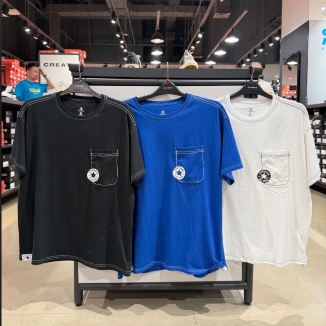 Converse/匡威男女运动休闲简约工装车缝线短袖圆领T恤10027256