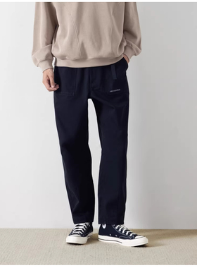 CONVERSE匡威 秋冬男工装风腰带收口长裤休闲裤子MCJ128-023-X9V