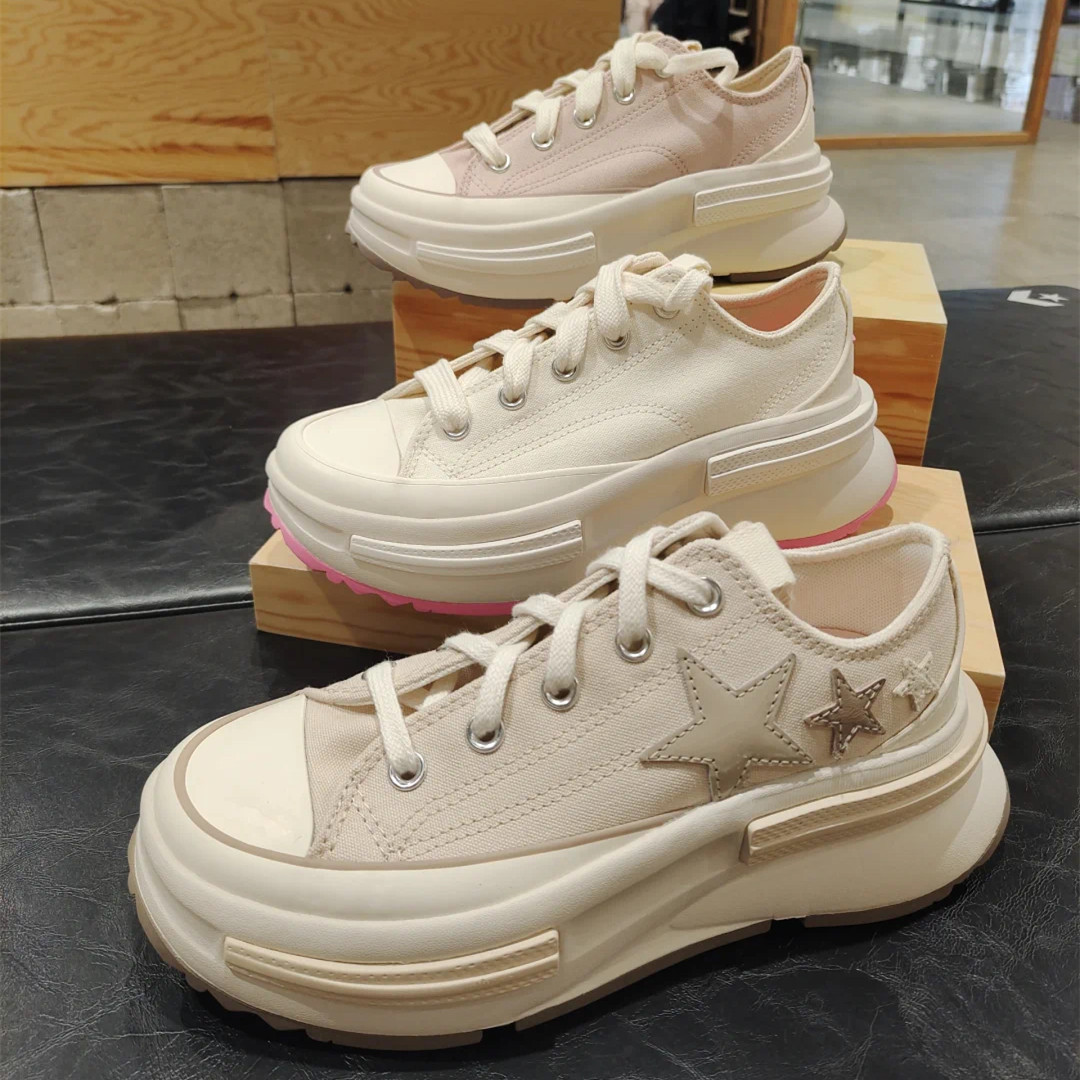 匡威RunStar Legacy白粉脏粉星星低帮夹心厚底A11613A11623A11624