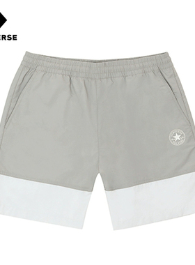 正品CONVERSE匡威 夏季新品男撞色拼接复古运动风中裤MCH696-GFY