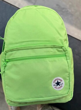 正品converse匡威 男女苹果绿荧光绿学生双肩背包书包UA5796-FA5
