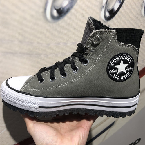 Allstar灰色皮质户外休闲鞋