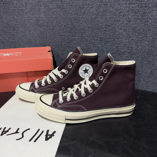 Converse匡威1970S 特价深酒红色高帮男女帆布鞋男女板鞋169342C