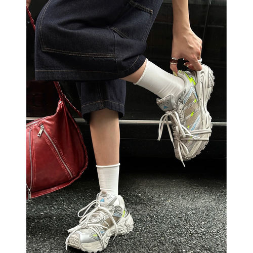 Adidas25款男女XLG STORM EDGE 做旧轻机甲老爹鞋跑步鞋JQ1667