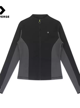 CONVERSE匡威 新女拼接感拉链外套复古撞色上衣10028125-A01-A02
