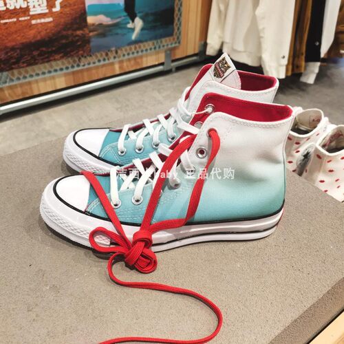 正品匡威男女款高帮帆布鞋