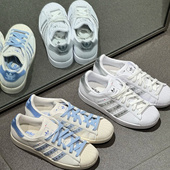 女子经典 带钻复古贝壳头小白鞋 板鞋 Adidas三叶草 JR4506 JR4505