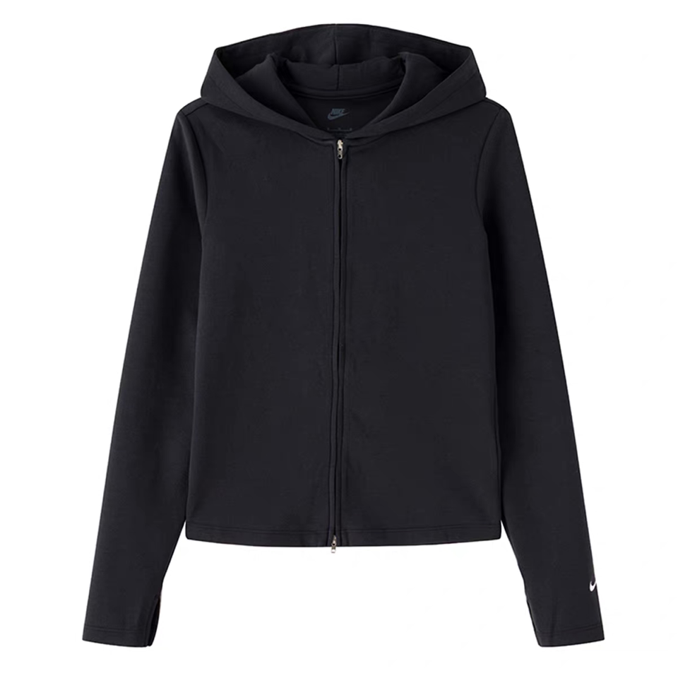 Nike耐克26年秋季女款连帽修身瑜伽健身运动外套长袖IM8380-010