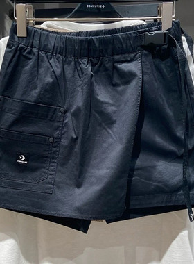 Converse匡威夏季女工装风梭织运动休闲短裤复古裙裤短裤10026396