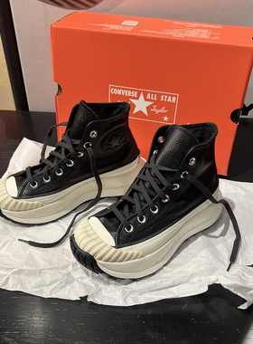 正品Converse匡威1970s黑色荔枝皮AT-CX机能风厚底增高鞋A07905c