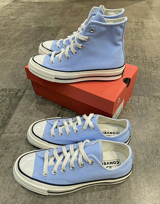 匡威冰川蓝高低帮男女帆布鞋