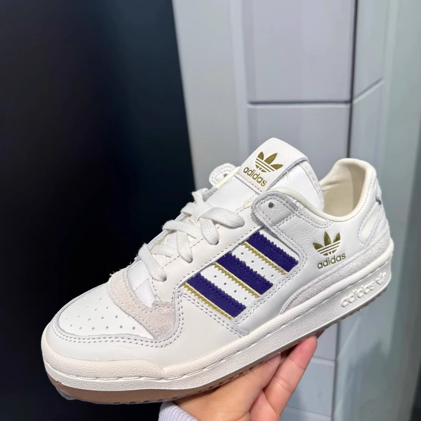 Adidas三叶草FORUM男女经典复古篮球风舒适运动板鞋休闲鞋JH7940