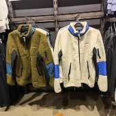 匡威 摇粒绒拼接羊羔绒撞色蓝白色立领外套 10018039 正品 A02 A01