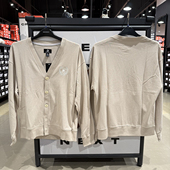 A02 外套10026000 正品 Converse匡威卡其色男子学院风刺绣针织开衫