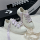 CONVERSE匡威allstar经典 款 白色丝绸绸缎lift厚底低帮A10301c