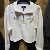 Converse匡威 10027566 女款 正品 短款 立领卫衣半拉链套衫 A02 A01