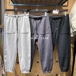 converse匡威 A01 男款 10023521 A04 束脚针织拼接运动休闲裤 正品