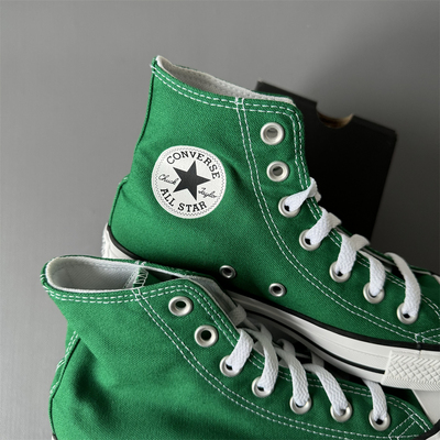 匡威经典款森林绿墨绿色
