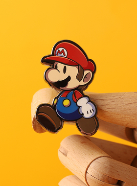 FooLii孚狸超级马里奥金属徽章Mairo超级玛丽游戏周边pin日系配饰