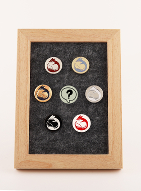 FooLii孚狸logo pin金属徽章原创设计狐狸标志可爱现货配饰盲盒