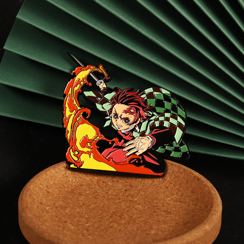 金属徽章foolii孚狸鬼灭之刃炭