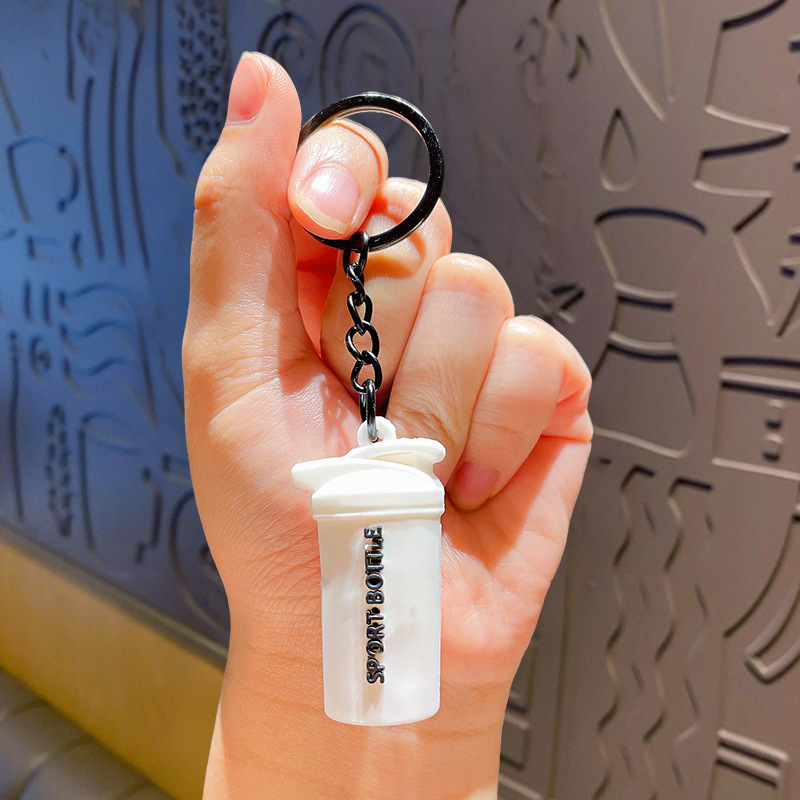 创意运动健身水壶钥匙链背包挂件