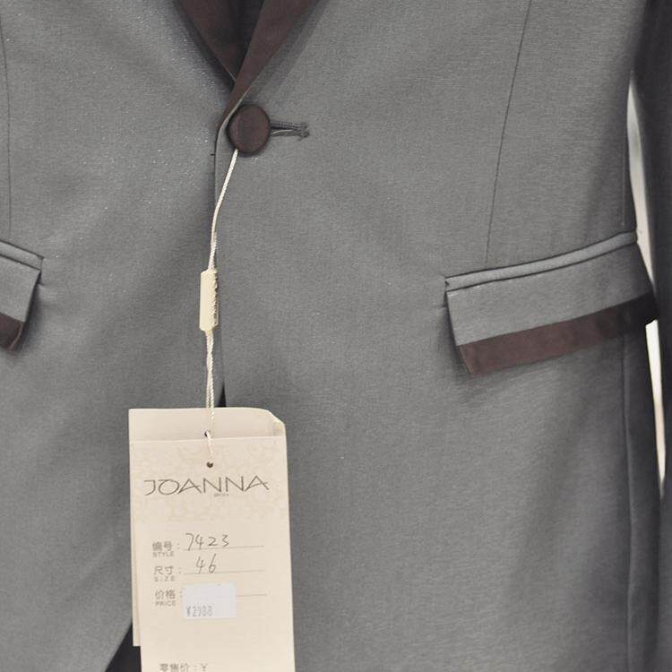 新郎结婚西装套装男士礼服舞台歌手主持后开叉挺阔精致高端