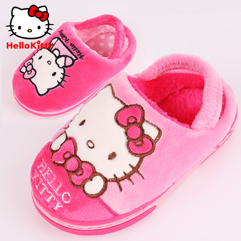 Chaussons enfants en suède HELLO KITTY pour hiver - Ref 1034916 Image 1