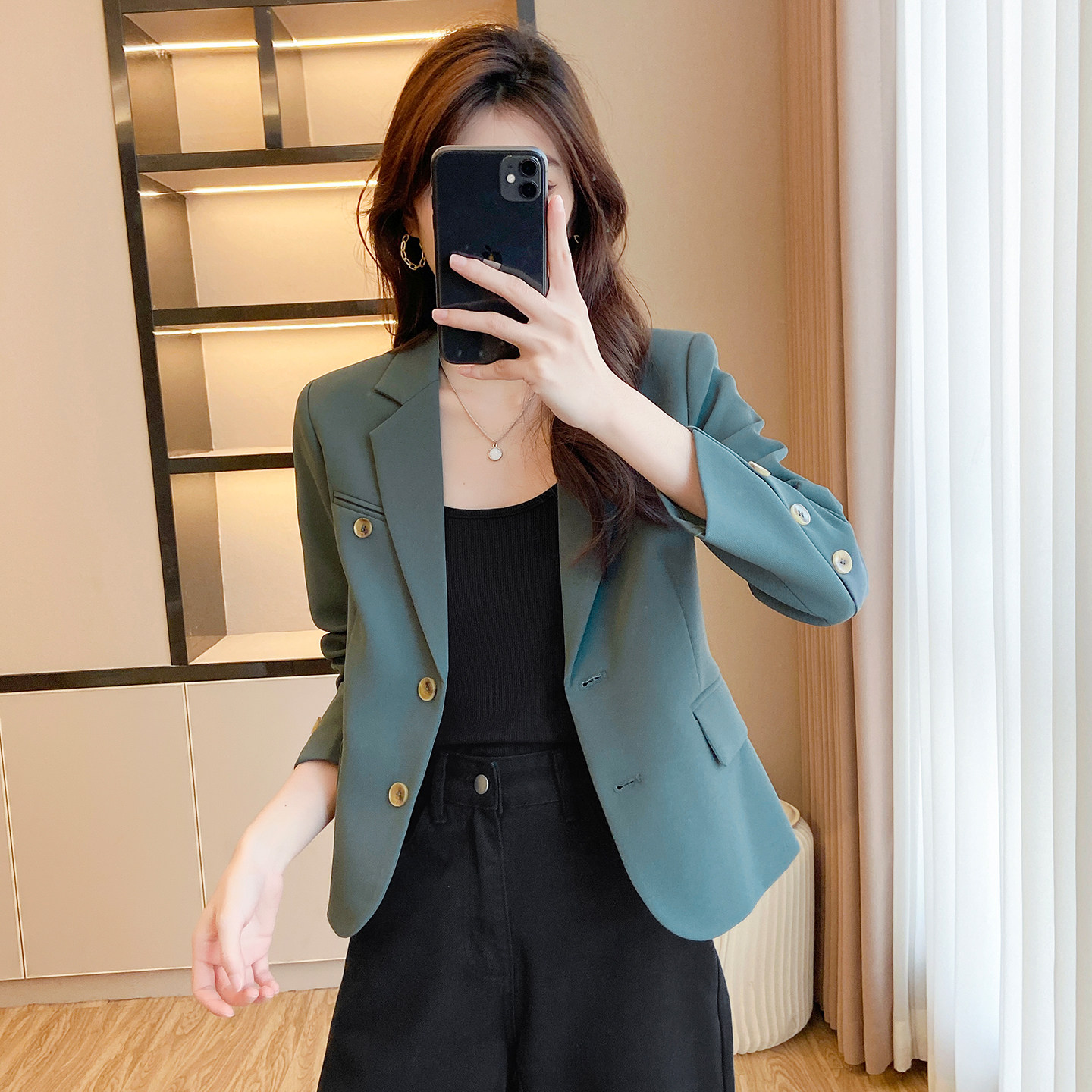 春秋女小西装短外套显瘦