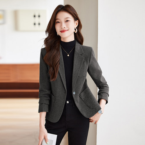 秋冬高级感修身显瘦女小西装外套