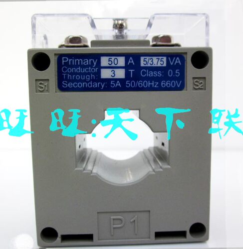 新品BH-0.66 电流互感器配指针表数显交流电流表50A 100A内孔30mm