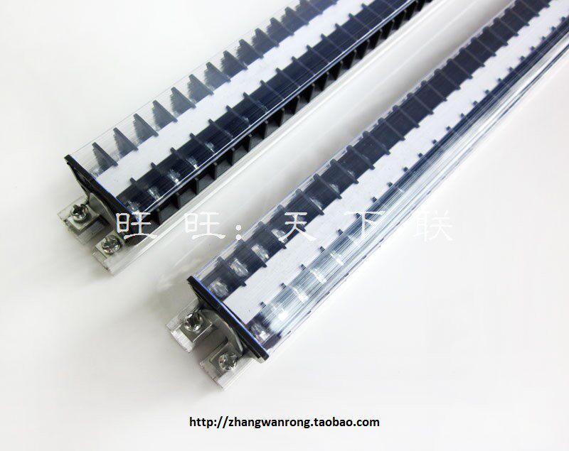 导轨安装组合式接线排接线铜端子排td1550接线板连接器15a 50位