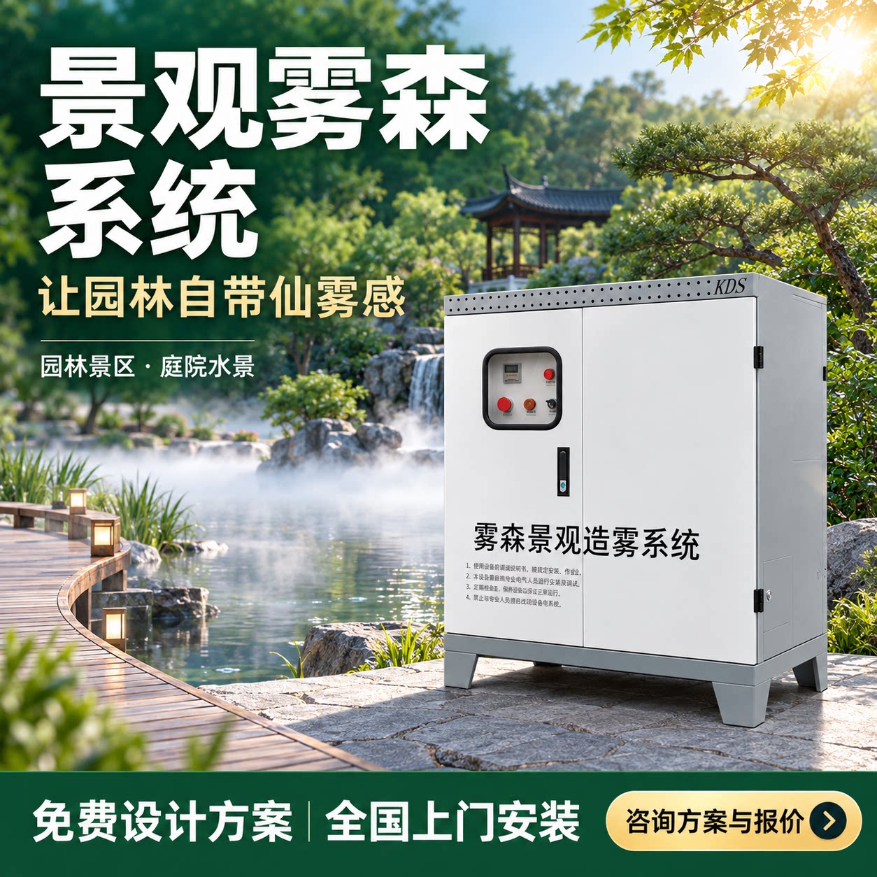 雾森系统庭院花园驱蚊设备主机