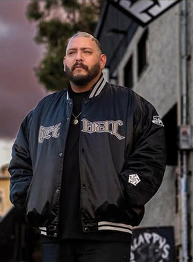 TRIBAL美式嘻哈哥特字体加厚棒球夹克街舞滑板涂鸦刺绣vibe风夹克