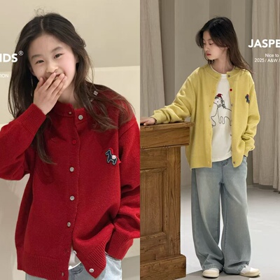 波拉童装JASPER小马开衫春秋款