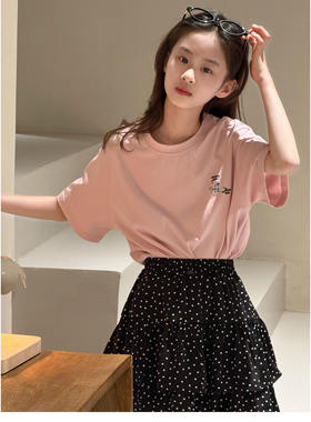 波拉borabora韩国童装女童短袖T恤2026夏季JASPER百搭半袖上衣潮