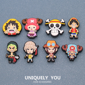 卡骆驰智必星鞋 新款 配件路飞索隆乔巴 洞洞鞋 花 Crocs鞋 花配饰正品