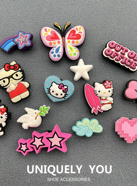 小红书推荐2025新款Croc鞋花洞洞鞋配饰趣味卡通DIY洞洞鞋上装饰