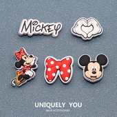 花鞋 上装 饰扣卡通米奇米妮DIY鞋 新款 饰品鞋 配饰鞋 扣装 配件 洞洞鞋