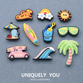 饰配件通用鞋 洞洞鞋 装 花适配Crocs鞋 扣夏日休闲度假系列 配饰鞋