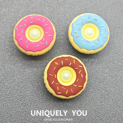 新款洞洞鞋配饰鞋花扣卡骆驰配件智必星装饰扣百搭趣味立体甜甜圈