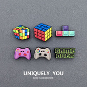 智必星鞋 23新款 上配件游戏玩家 花鞋 扣配饰正品 crocs卡通洞洞鞋 鞋