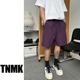 TNMK 男女速干沙滩裤 夏季 潮牌休闲日系宽松纯色五分透气运动短裤