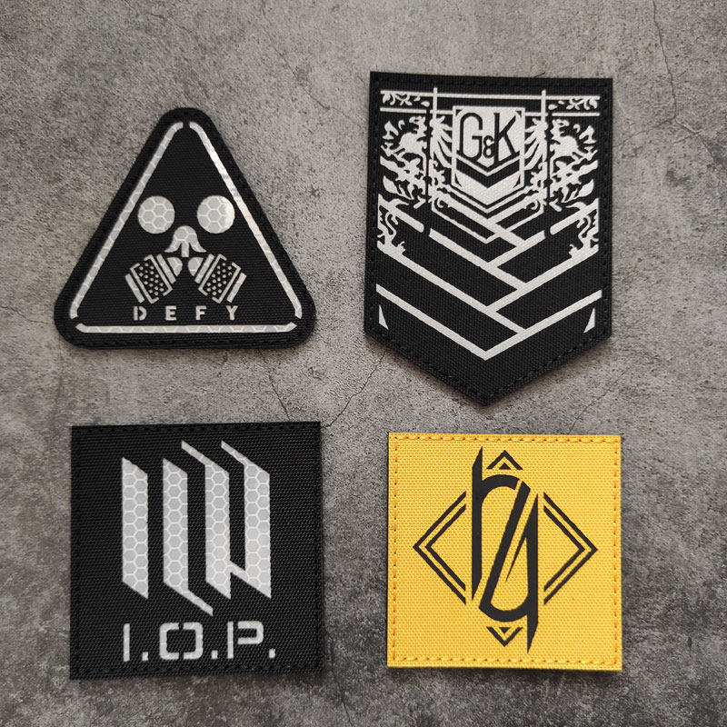 少女前线反光魔术贴章404小队忤逆小队臂章格里芬士气徽章背包贴