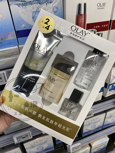 现货olay玉兰油多效修护洁面乳100g醒肤水100ml面霜50g