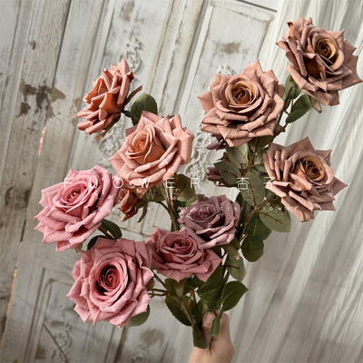 外贸出口软装高品质假花