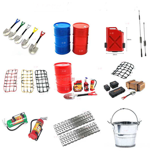 易控YK4082遥控攀爬车TRX4 SCX10心情装饰 行李网 油箱 油桶 配件