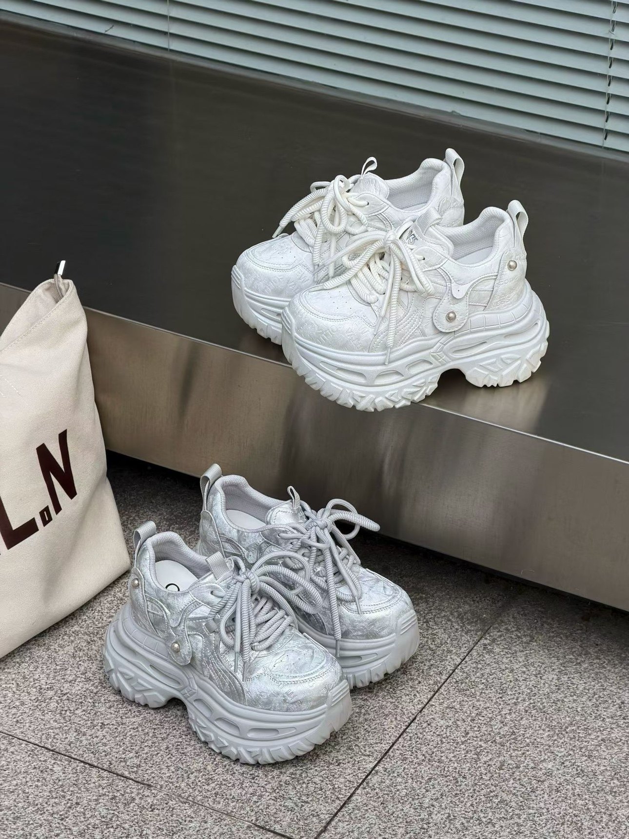 2026年老爹鞋女春季新款时尚百搭厚底网面运动休闲鞋超厚底增高女,女鞋,时尚休闲鞋,淘宝优惠券,粉丝福利购,淘宝优惠卷