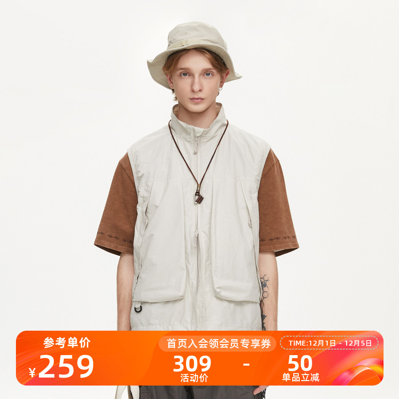 NOTHOMME轻量感棉混纺露营马甲