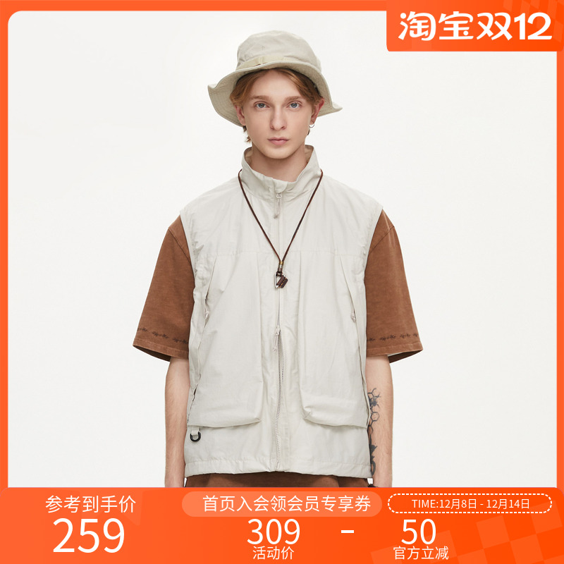 NOTHOMME轻量感棉混纺露营马甲